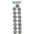 Набор из 15 монет Канады - Памятная серия 2007-2009 год