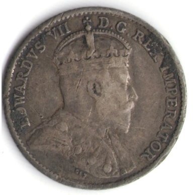 Канада 5 центов 1910 год - Король Эдуард VII