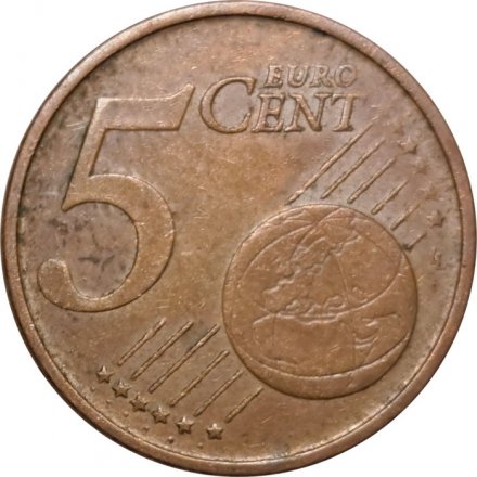 Португалия 5 евроцентов 2004 год