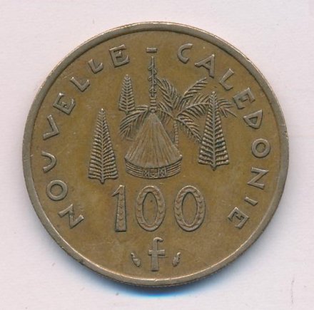 Новая Каледония 100 франков 1992 год