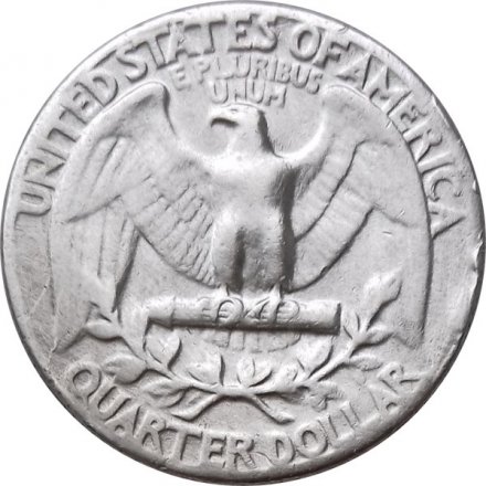США 25 центов (1/4 доллара) 1950 год (без отметки монетного двора)