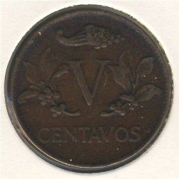 Колумбия 5 сентаво 1942 год