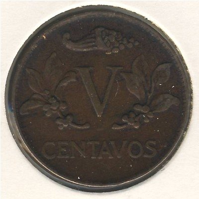 Колумбия 5 сентаво 1942 год