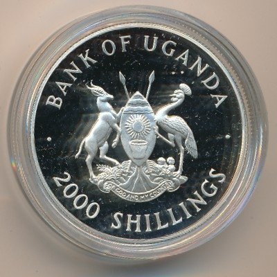 Уганда 2000 шиллингов 1997 год