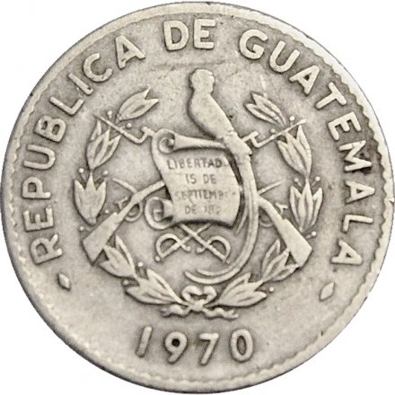 Гватемала 10 сентаво 1970 год