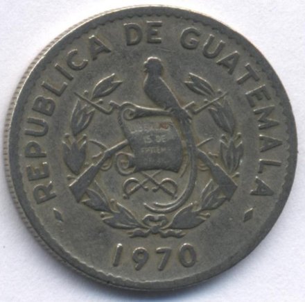 Гватемала 10 сентаво 1970 год