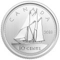Набор из 6 монет Канада 2018 год - Роющая сова