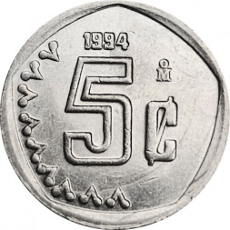 Мексика 5 сентаво 1994 год