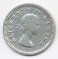ЮАР 3 пенса 1953 год