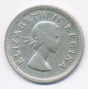 ЮАР 3 пенса 1953 год