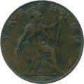 Великобритания 1 фартинг 1907 год
