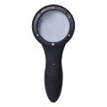 Лупа оптическая ручная 4x-63мм Magnifier TH-600559, с подсветкой 6 LED