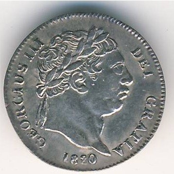 Великобритания 2 пенса 1820 год