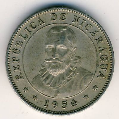 Никарагуа 10 сентаво 1954 год