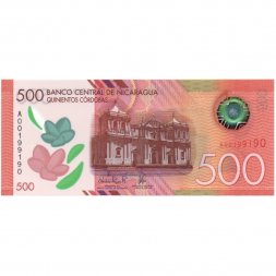 Никарагуа 500 кордоба 2017 год (выпуск 2019 год) - Вулкан момотомбо UNC
