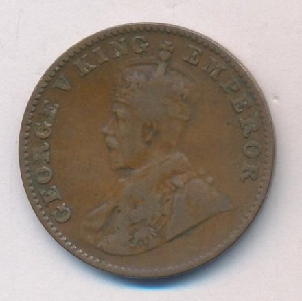 Британская Индия 1/4 анны 1936 год - Король Георг V (Бомбей)
