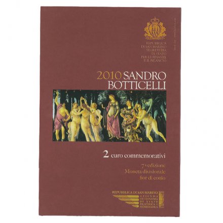 Сан-Марино 2 евро 2010 год - Сандро Боттичелли