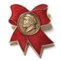 Значок В.И. Ленин. Бант (тип 2)