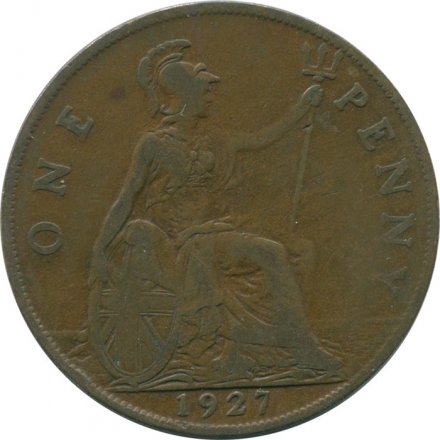 Великобритания 1 пенни 1927 год