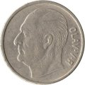 Норвегия 1 крона 1966 год - Улаф V. Лошадь