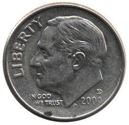 США 1 дайм (10 центов) 2000 год - Франклин Рузвельт (D)