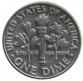 США 1 дайм (10 центов) 2000 год - Франклин Рузвельт (D)