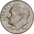 США 1 дайм (10 центов) 1994 год - Франклин Рузвельт (D)