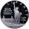США 1 доллар 1986 год - 100-летие Статуи Свободы. Остров Эллис (S, Proof)