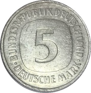 ФРГ 5 марок 1975 год (D)