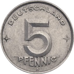 ГДР 5 пфеннигов 1948 год (A)