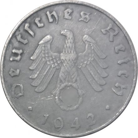 Третий Рейх 10 рейхспфеннигов 1942 год (B)