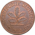 ФРГ 2 пфеннига 1983 год (J)