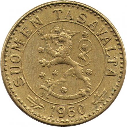 Финляндия 20 марок 1960 год
