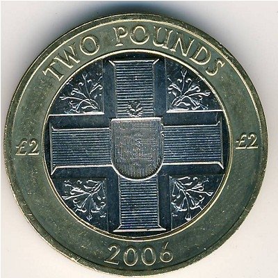 Гернси 2 фунта 2006 год