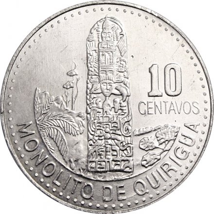 Гватемала 10 сентаво 2014 год