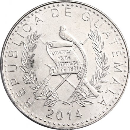 Гватемала 10 сентаво 2014 год