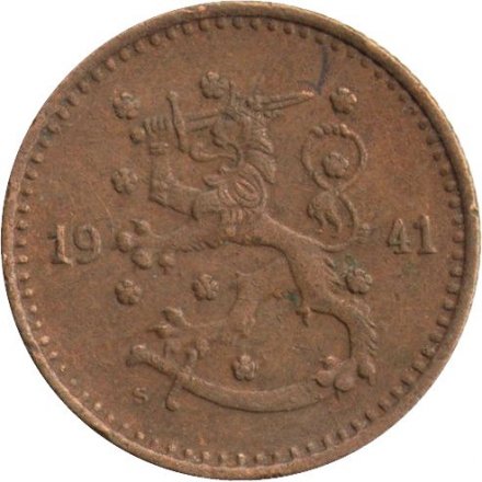 Финляндия 1 марка 1941 год