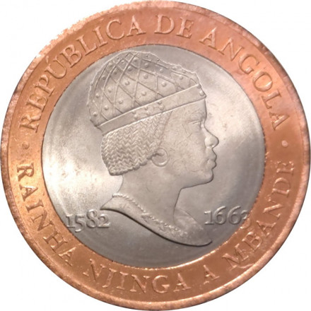 Ангола 20 кванза 2014 год - 351 год со дня смерти королевы Нйинги Мбанди UNC