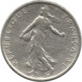 Франция 1/2 франка 1966 год
