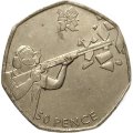 Великобритания 50 пенсов 2011 год - Стрельба