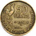Франция 50 франков 1951 год - B
