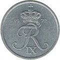 Дания 1 эре 1972 год