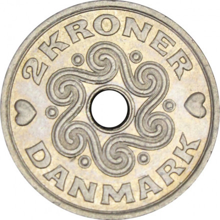 Дания 2 кроны 2005 год