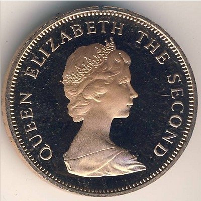 Джерси 2 новых пенса 1980 год - Герб (Proof)