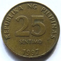 Филиппины 25 сентимо 1997 год