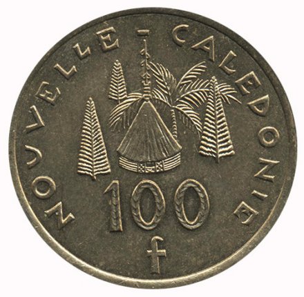 Новая Каледония 100 франков 2009 год