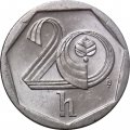 Чехия 20 геллеров 2001 год