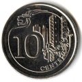 Сингапур 10 центов 2014 год