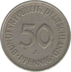 ФРГ 50 пфеннигов 1981 год (J)