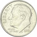 США 1 дайм (10 центов) 2010 год - Франклин Рузвельт (P)
